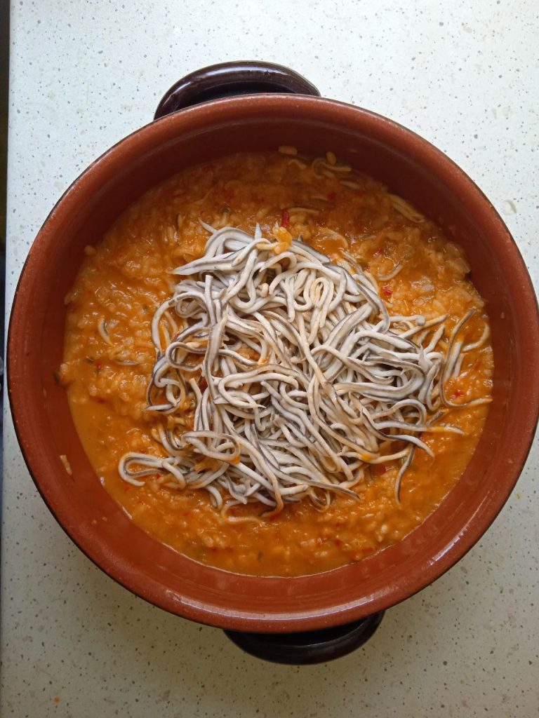 Arroz Con Gulas Y Gambones Receta Con Thermomix