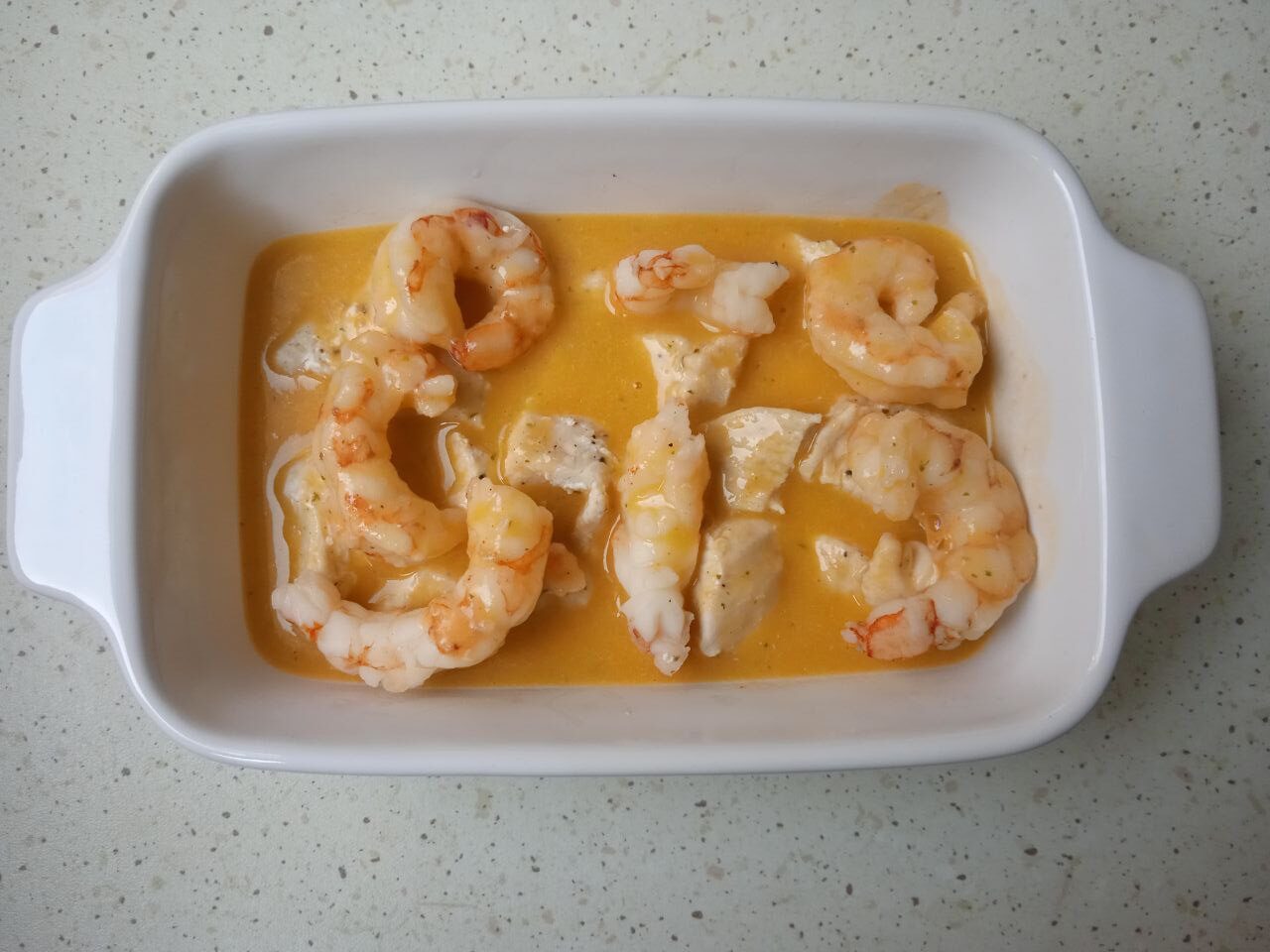 receta pechugas pollo langostinos thermomix