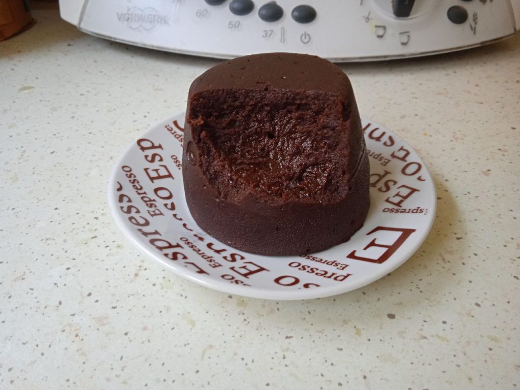 receta volcan de chocolate al vapor thermomix