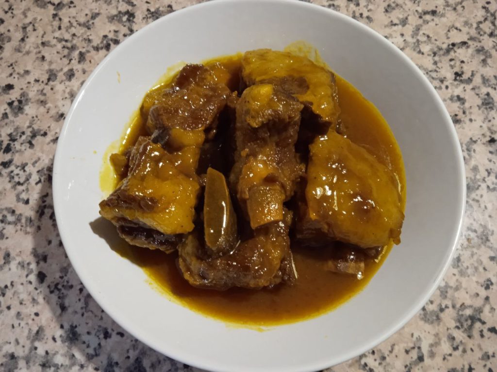 receta costillas de cerdo con curry y miel thermomix